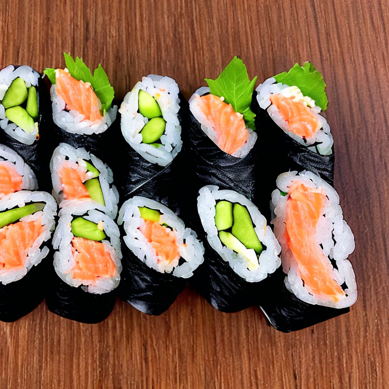 Würziges Thunfisch-Handrollen-Sushi